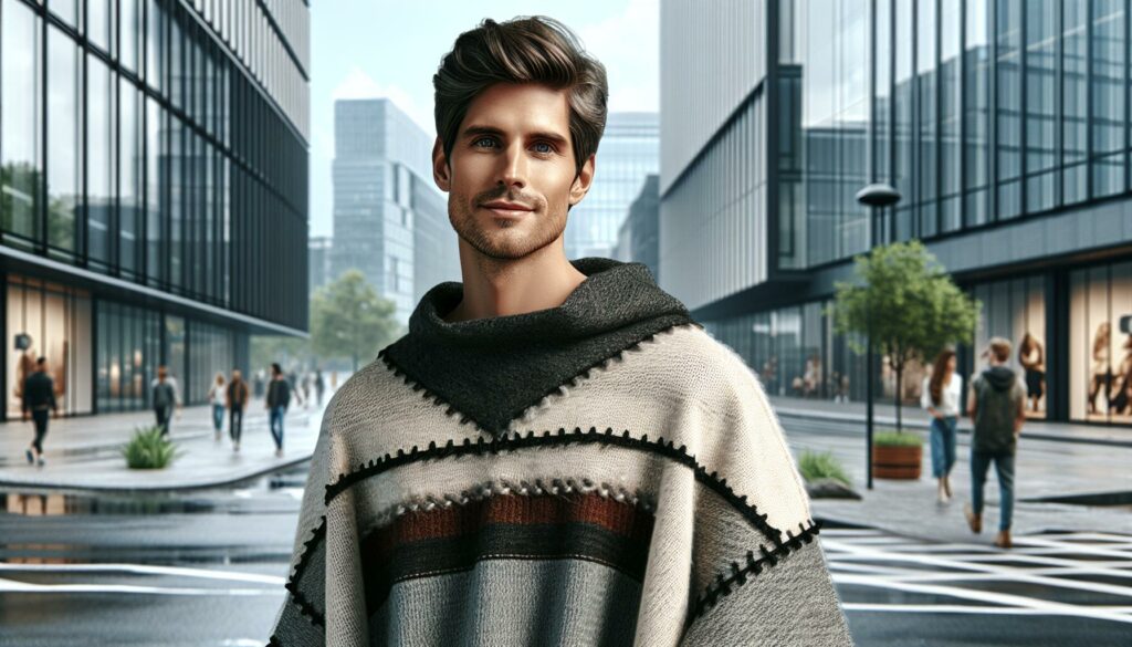 mens poncho fashion